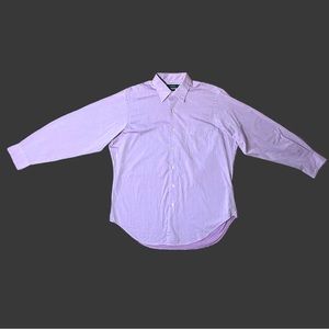 Lauren Ralph Lauren Men's Lavender Long Sleeve Button Down Dress Shirt 16 32/33